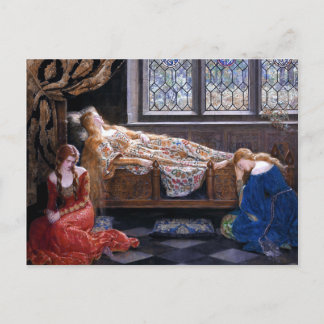 The Sleeping Beauty by John Collier 1921 Postcard