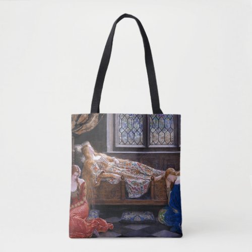 The Sleeping Beauty, c. 1921 by John Collier Tote Bag