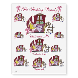 The Sleeping Beauty Temporary Tattoos