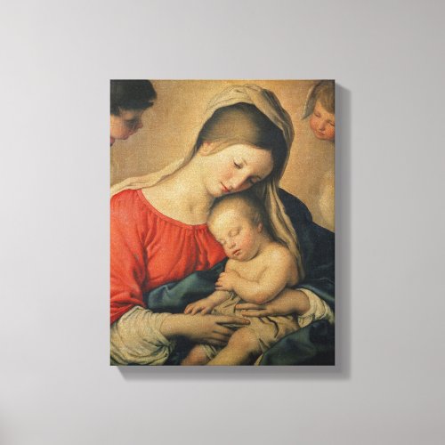 The Sleeping Christ Child oil on canvas Canvas Print