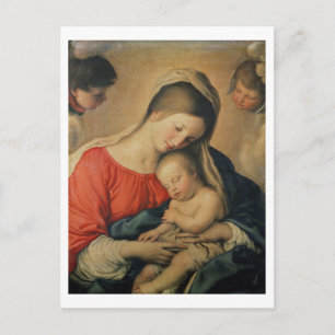 The Sleeping Christ Child (oil on canvas) Postcard