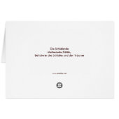 The sleeping greeting card (Back Horizontal)