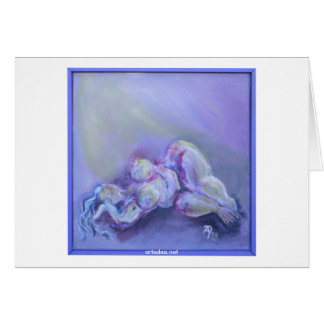 The sleeping greeting card