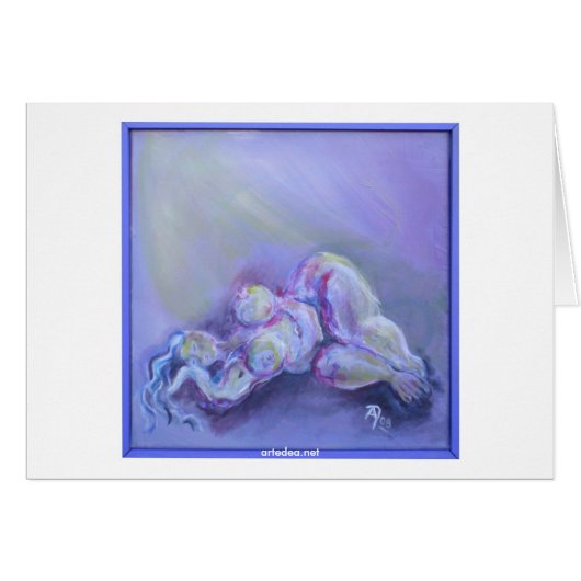 The sleeping greeting card (Front Horizontal)