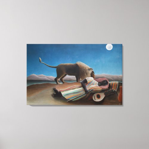 The Sleeping Gypsy  Henri Rousseau  Canvas Print