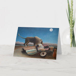 The Sleeping Gypsy   Henri Rousseau   Card