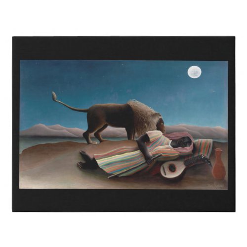 The Sleeping Gypsy Henri Rousseau Faux Canvas Print