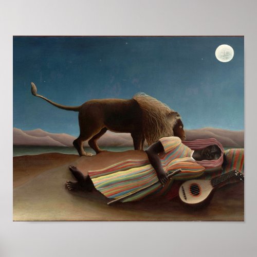 The Sleeping Gypsy Henri Rousseau Poster