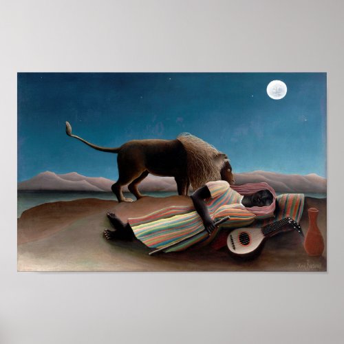 The Sleeping Gypsy Henri Rousseau Poster