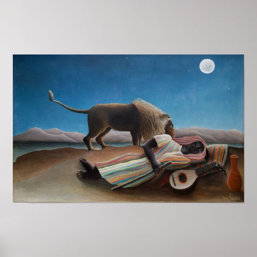 The Sleeping Gypsy  Henri Rousseau  Poster