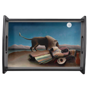 The Sleeping Gypsy, Henri Rousseau Serving Tray