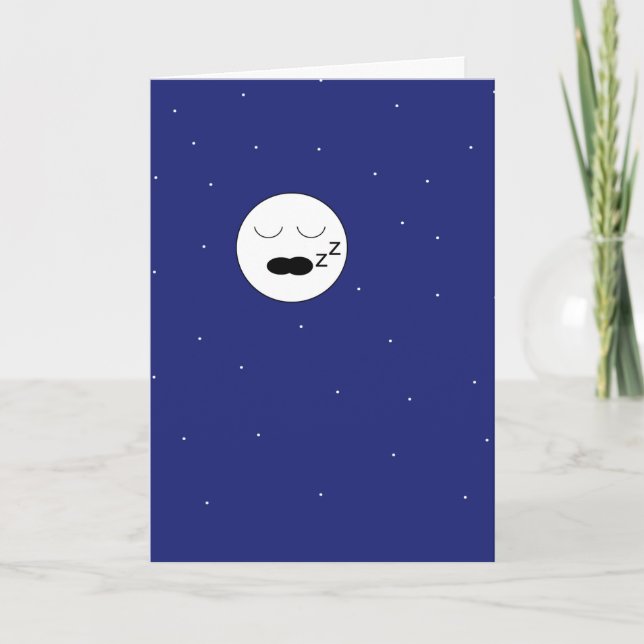 The Sleeping Moon Blank Card (Front)