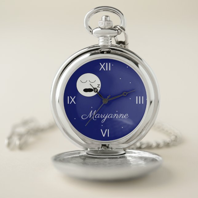 The Sleeping Moon Pocket Watch (Inside)
