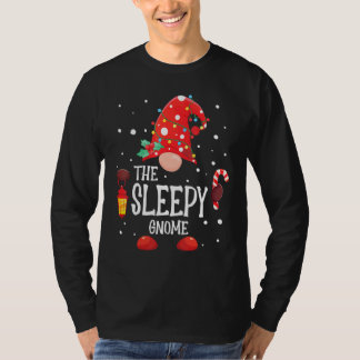 The Sleepy Gnome Matching Family Christmas Gnome P T-Shirt