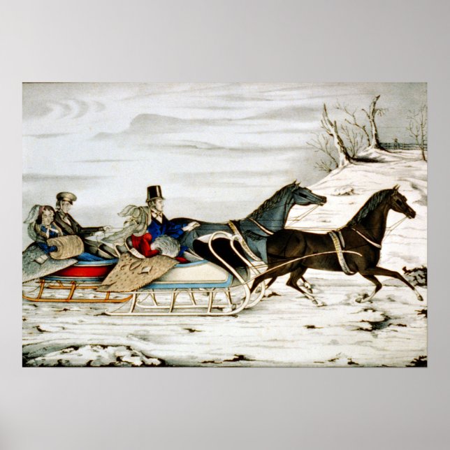 The Sleigh Race - 1848 Poster (Front)