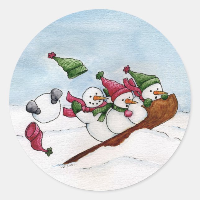 The Sleigh Ride Sticker (Front)