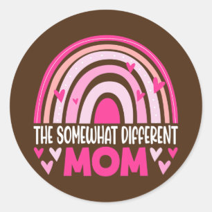 The Slightly Different Mom Puzzle Rainbow Mothers Classic Round Sticker