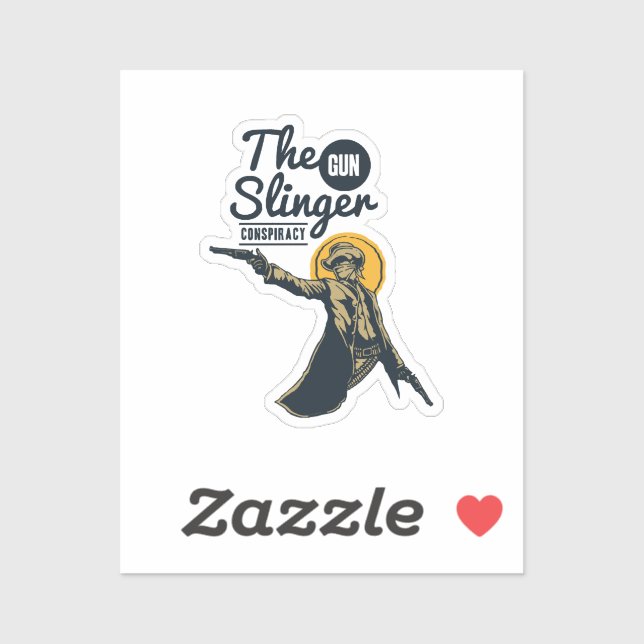 the slinger gun conspiracy sticker (Sheet)