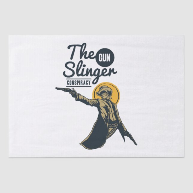 the slinger gun conspiracy tissue paper (Front)