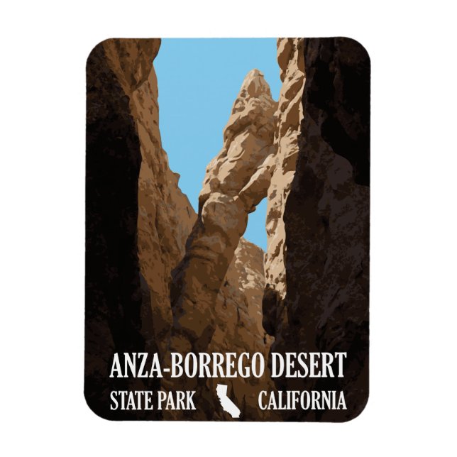 The Slot - Anza-Borrego Desert State Park Magnet (Vertical)