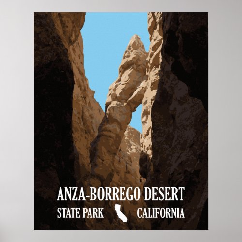 The Slot _ Anza_Borrego Desert State Park Poster