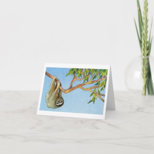 The Sloth Note Card