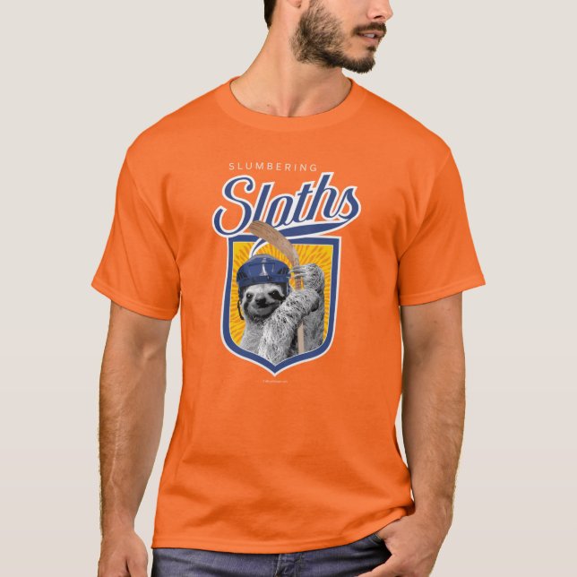 The Slumbering Sloths (Hockey Team) T-Shirt (Front)