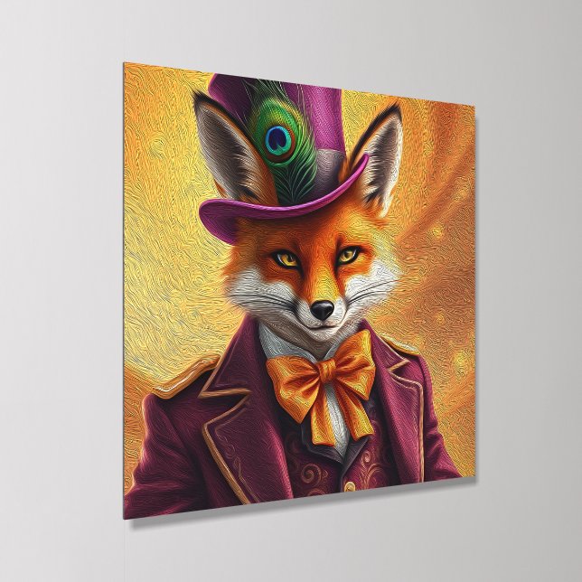 The Sly Fox Diplomat Acrylic Photo Tile (Angled)