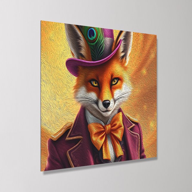 The Sly Fox Diplomat Acrylic Photo Tile (Angled)