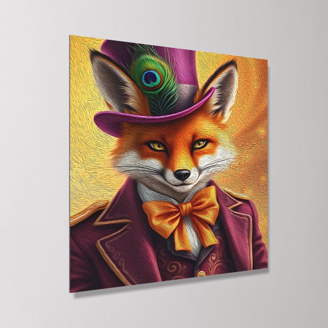 The Sly Fox Diplomat Acrylic Photo Tile (Angled)