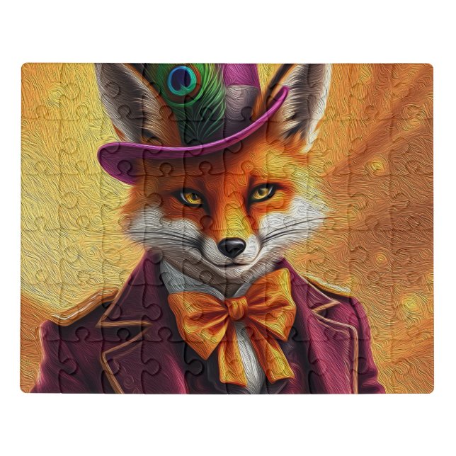 The Sly Fox Diplomat Jigsaw Puzzle (Puzzle Horizontal)