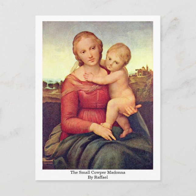 The Small Cowper Madonna By Raffael Postcard (Front)