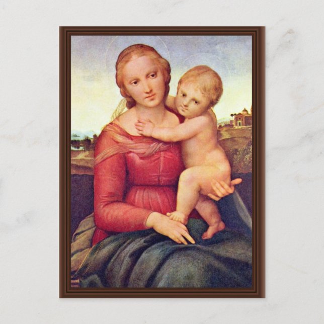 The Small Cowper Madonna By Raffael Postcard (Front)