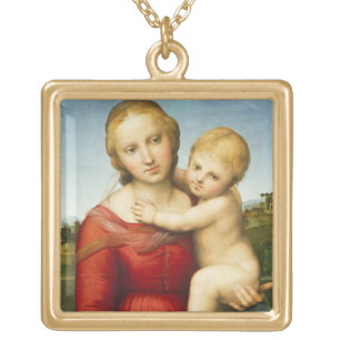 The Small Cowper Madonna, c.1505 (oil on panel) Gold Plated Necklace
