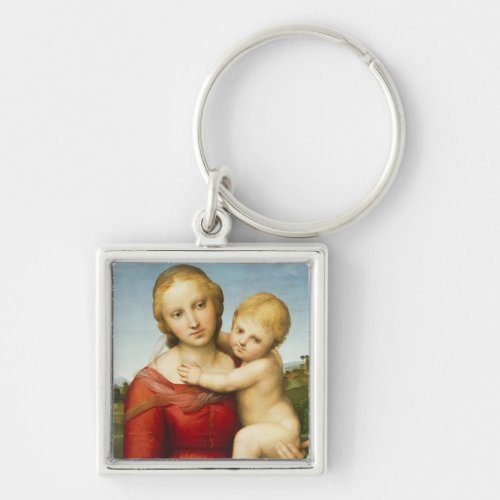 The Small Cowper Madonna c1505 oil on panel Keychain