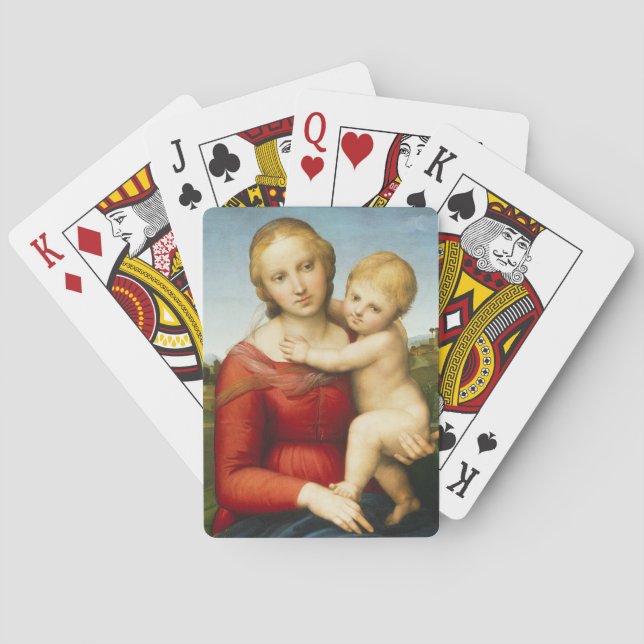 The Small Cowper Madonna, c.1505 (oil on panel) Poker Cards (Back)