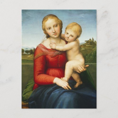 The Small Cowper Madonna c1505 oil on panel Postcard