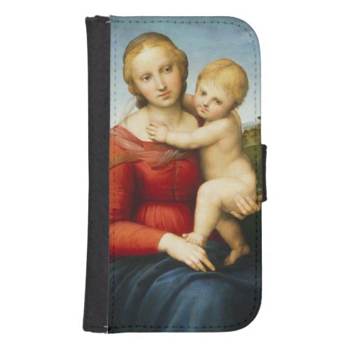 The Small Cowper Madonna c1505 oil on panel Wallet Phone Case For Samsung Galaxy S4