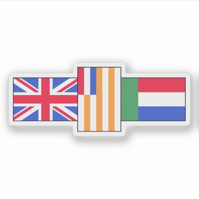 The small flags of South Africa flag, Africa Sticker (Front)