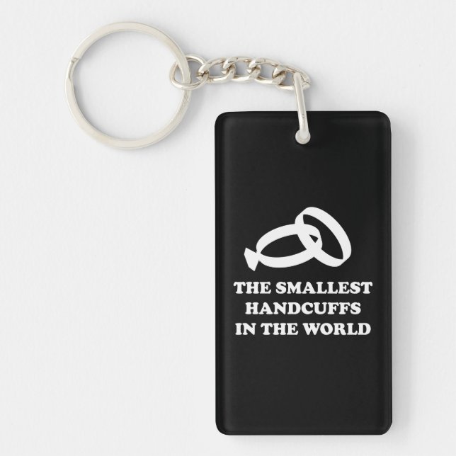 The Smallest Handcuffs in the World Keychain (Front)
