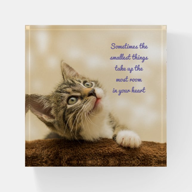 The Smallest Things Paperweight (Front)