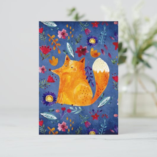 The Smart Fox in Flower Garden (Standing Front)