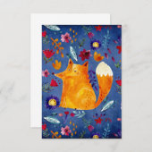 The Smart Fox in Flower Garden (Front/Back)