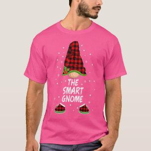 The Smart Gnome Red Plaid Matching Family Merry Ch T-Shirt