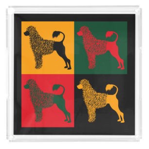 The smart Portuguese water dog Acrylic Tray