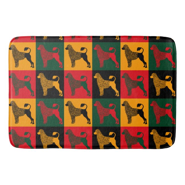 The smart Portuguese water dog  Bath Mat (Front)