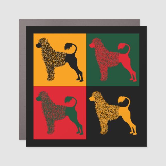 The smart Portuguese water dog  Car Magnet (Front)