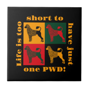 The smart Portuguese water dog  Ceramic Tile