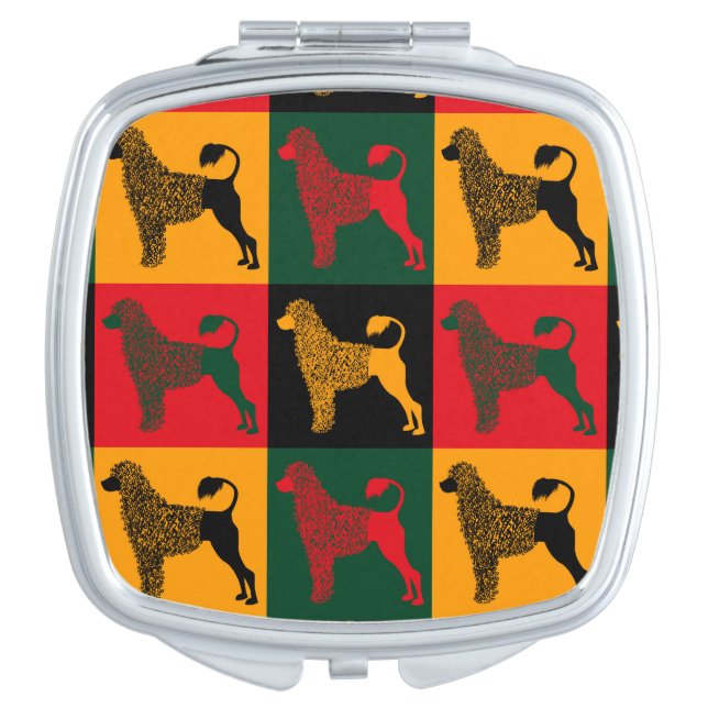 The smart Portuguese water dog  Compact Mirror (Front)