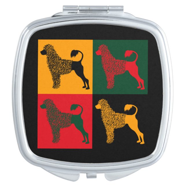 The smart Portuguese water dog  Compact Mirror (Front)